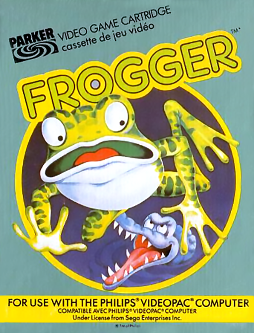 Frogger box art for Magnavox Odyssey 2